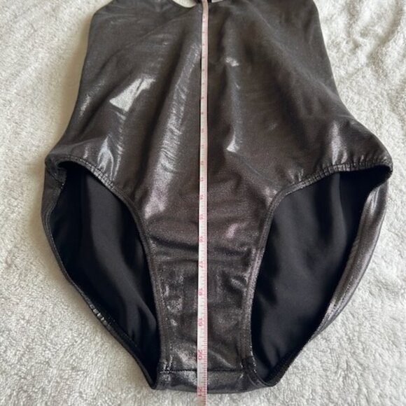 Balera Metallic Gunmetal Grey Leotard Adult Medium EPC - Picture 6 of 9